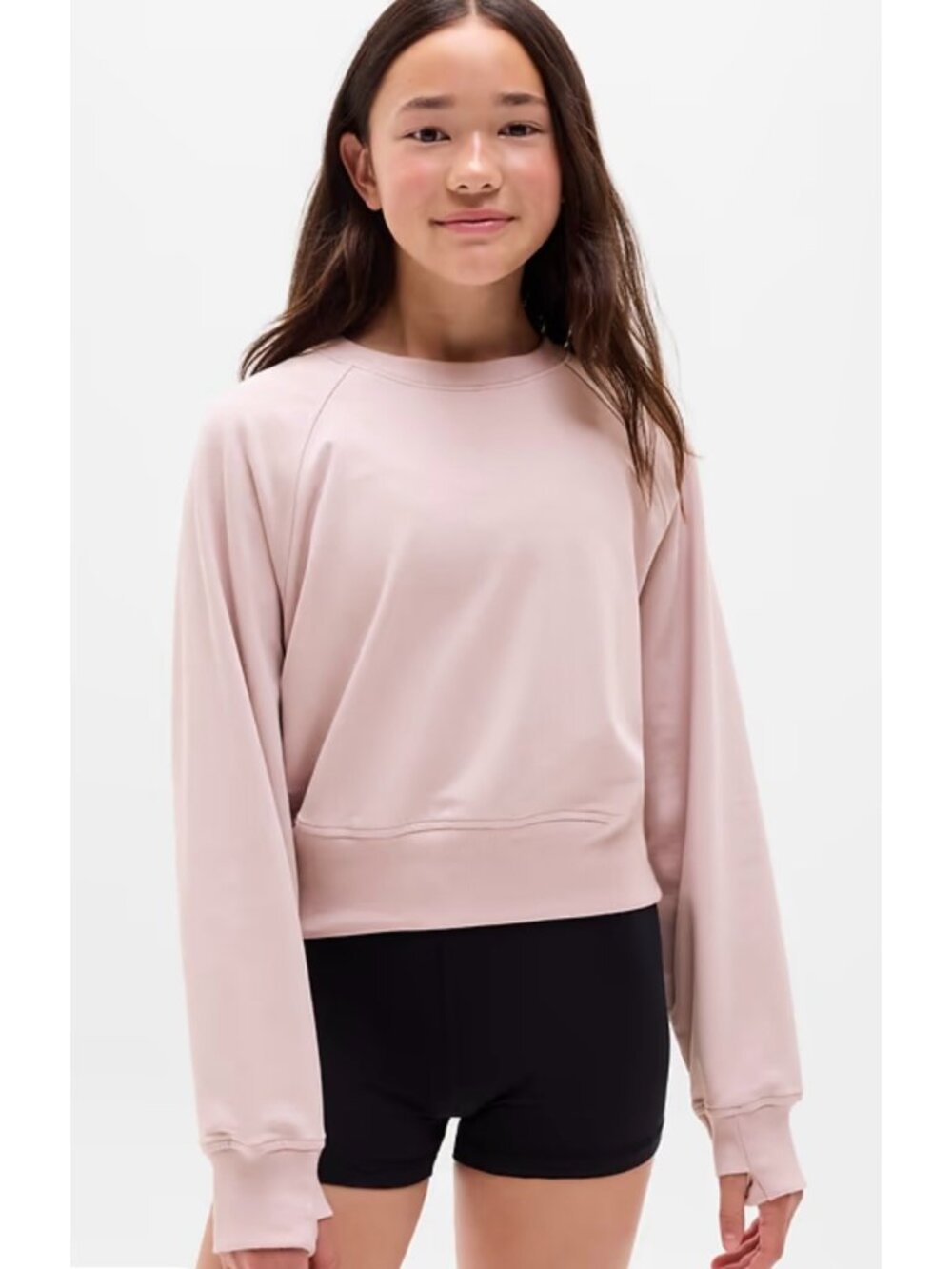 ATHLETA GIRL Barbie Pink All Day Crewneck Long Sleeve Sweatshirt Size 14 (XL)